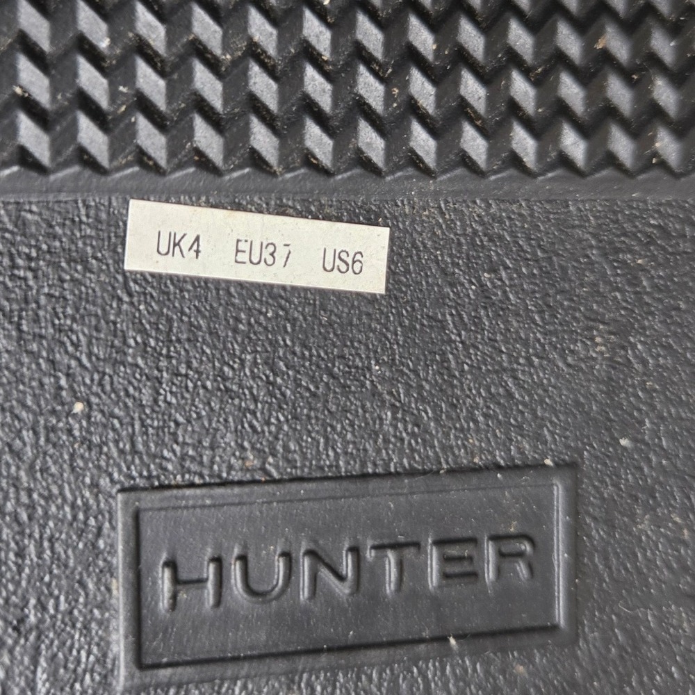 Hunter Original Short Leopard Print Rain Boots Brown Black Women's US 6 - Picture 9 of 9